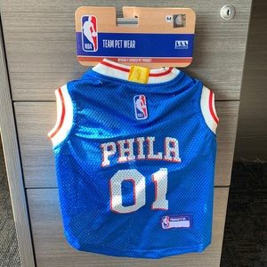 NBA 76ers Team Pet Wear M Mesh Jersey